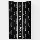 Glückliche 70. Geburtstags-Gewohnheit Banner (Vertikal)