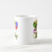 Glückliche 75. Geburtstags-Feier Kaffeetasse (Mittel)