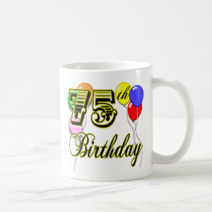 Glückliche 75. Geburtstags-Feier Kaffeetasse