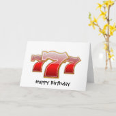 Glückliche 7 karte (Gelbe Blume)