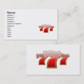 Glückliche 7 visitenkarte (Vorne/Hinten)