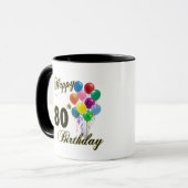 Glückliche 80. Geburtstags-Geschenke und Tasse (Vorderseite Links)