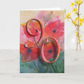 Glückliche 90. Geburtstags-Gruß-Karte Karte (Gelbe Blume)