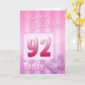 Glückliche 92. karte (Gelbe Blume)