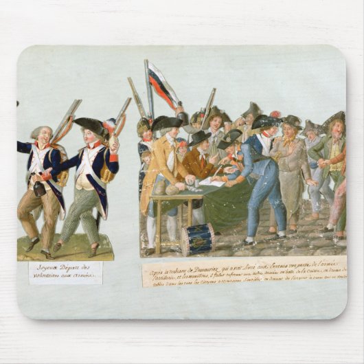 Glückliche Abfahrt der Armee-Freiwilligen Mousepad (Vorne)