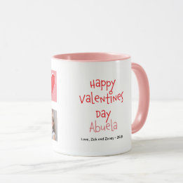 Glückliche Abuela 2 der Tag des Valentines Tasse