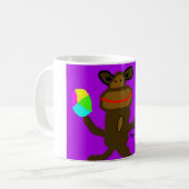 glückliche Affe-Tasse Kaffeetasse (Vorderseite Links)