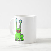 Glückliche alien-Frosch-Kaffee-Tasse Kaffeetasse (Vorderseite Links)