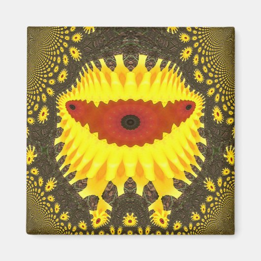 Glückliche Alien....... Magnet (Vorne)