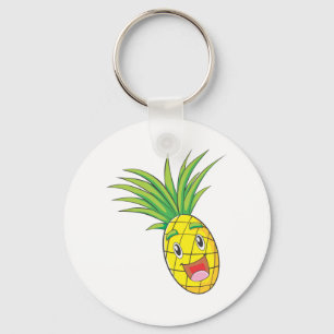 Glückliche Ananas Schlüsselanhänger