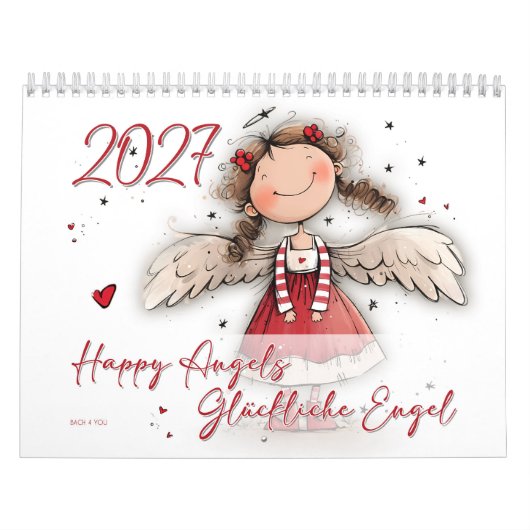 Glückliche Angels - Glückliche Engel 2026 Kalender (Titelbild)