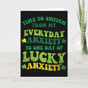 Glückliche Angst St. Patrick's Day Lustiger Shamro Karte