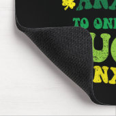 Glückliche Angst St. Patricks Day Lustiger Shamroc Mousepad (Ecke)