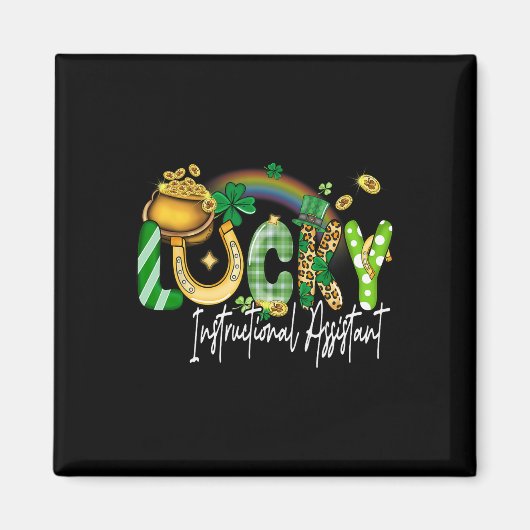 Glückliche Anleitung Sofort St Patricks Day Shamro Magnet (Vorne)
