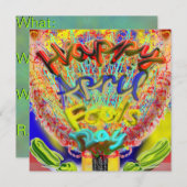 Glückliche Aprilscherz-Tageseinladung 2014 Einladung (Vorne/Hinten)