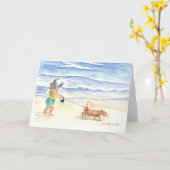 Glückliche Aquarell-Karte der Mutter Tages Karte (Gelbe Blume)