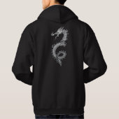 Glückliche asiatische Drache-Tätowierungs-Art Hoodie (Rückseite)