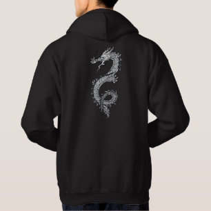 Glückliche asiatische Drache-Tätowierungs-Art Hoodie