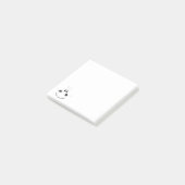 Glückliche Augen Lustige Haftnotizen Post-it Klebezettel (angewinkelt)
