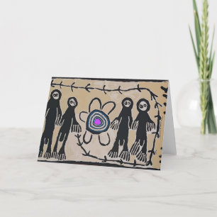 Glückliche Außerirdischen Feiertagskarte