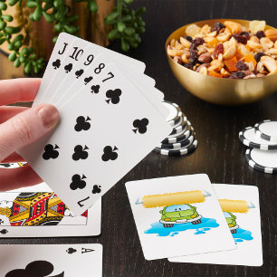 Glückliche Autowäsche Spielkarten
