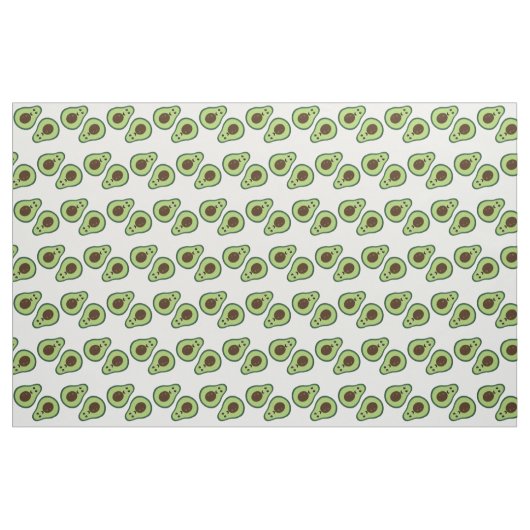 Glückliche Avocados Stoff (Fat Quarter (45,7 x 55,9 cm))