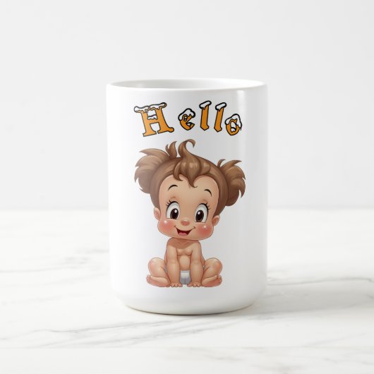 Glückliche Babys und Glück. Kaffeetasse (Mittel)