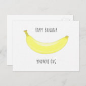 Glückliche Banane - Trauer Banane Postkarte (Vorne/Hinten)