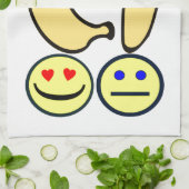 Glückliche Banane vs. Verärgerte Banane Geschirrtuch (Gefaltet)