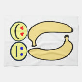 Glückliche Banane vs. Verärgerte Banane Geschirrtuch (Horizontal)