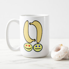 Glückliche Banane vs. Verärgerte Banane Kaffeetasse
