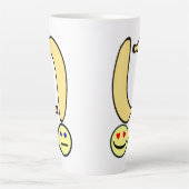 Glückliche Banane vs. Verärgerte Banane  Milchtasse (Vorderseite)