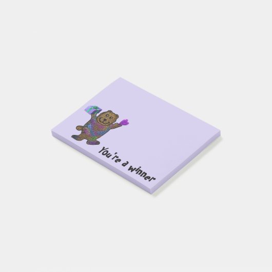 Glückliche Bär Posten-it® Anmerkungen Post-it Klebezettel (angewinkelt)