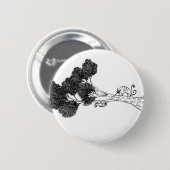Glückliche Baum-Freunde Button (Vorne & Hinten)