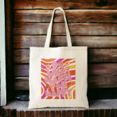 Glückliche Bekräftigungen niedlich Retro Tote Bag Tragetasche