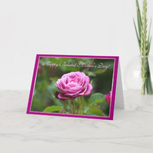 Glückliche Beliebte Mutter Tag Rosa Rose Grußkarte Karte