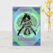 Glückliche Beltane Karte (Gelbe Blume)