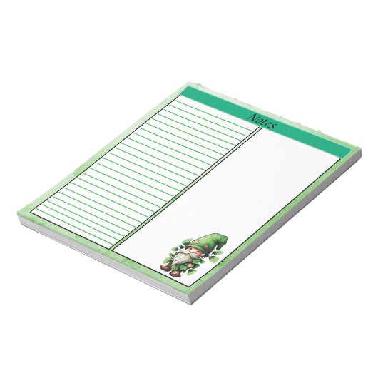Glückliche Bemerkungen St. Patrick's Day Notepad Notizblock (Rotiert)