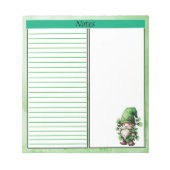 Glückliche Bemerkungen St. Patrick's Day Notepad Notizblock (Vorderseite)