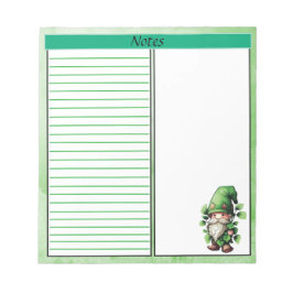 Glückliche Bemerkungen St. Patrick's Day Notepad Notizblock