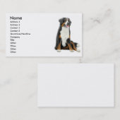 Glückliche Bernese GebirgshundeVisitenkarte Visitenkarte (Vorne/Hinten)