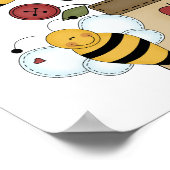 glückliche Bestäubung Poster (Ecke)