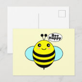 Glückliche Biene 1 Postkarte (Vorne/Hinten)