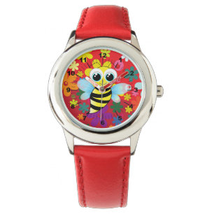 glückliche Biene Armbanduhr