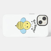 Glückliche Biene iPhone Hülle (Rückseite (Horizontal))