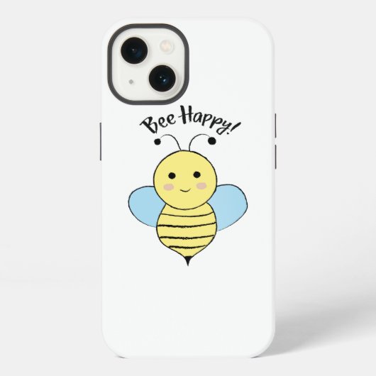Glückliche Biene iPhone Hülle (Rückseite)