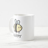 Glückliche Biene Kaffeetasse (Vorderseite Links)