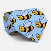 Glückliche Biene Krawatte (Gerollt)