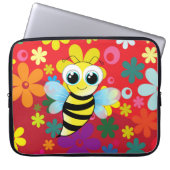 Glückliche Biene Laptopschutzhülle (Vorderseite)
