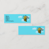 Glückliche Biene Mini Visitenkarte (Vorne/Hinten)
